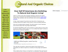 Tablet Screenshot of natural-and-organic-choices.com